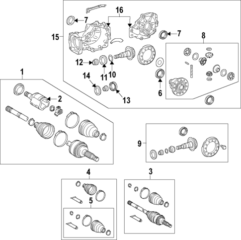 Axle Shafts & Joints for 2015 Lexus RX350 #0