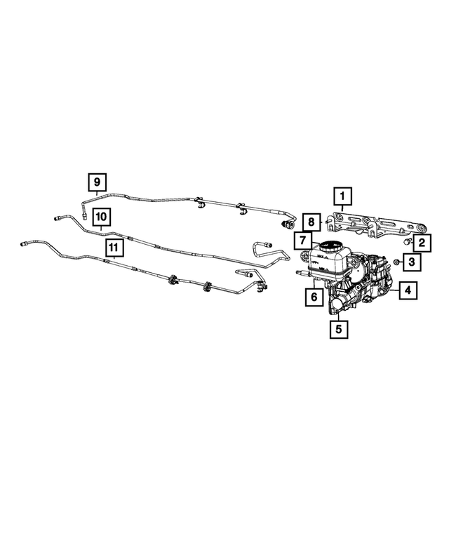 68268273AC - Brakes: Master Cylinder Reservoir Bracket for Mopar Image image