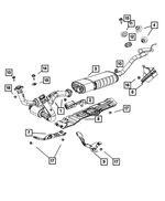 52124344AC - : Exhaust Pipe And Converter for Jeep: Commander, Grand Cherokee Image