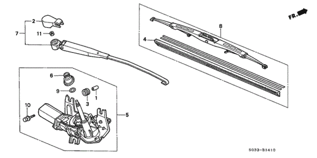 Rear Wiper for 1997 Honda Civic #0