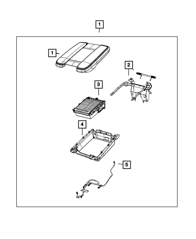 68437193AB - Interior Trim: Arm Rest Wiring for Mopar Image