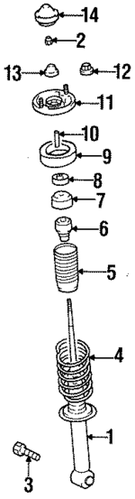 MB242352 - Suspension: Damper for Chrysler: Sebring | Dodge: Avenger Image