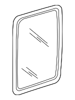 1F8073501 - Body: Side Glass for Mazda: B2300, B2500, B3000, B4000 Image