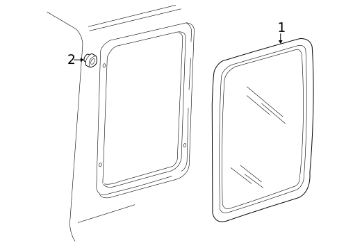 Side Glass for 2003 Mazda B3000 #1