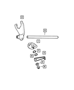 5012312AA - Transfer Case Model 247 [DHF]: Transfer Case Sector for Mopar Image