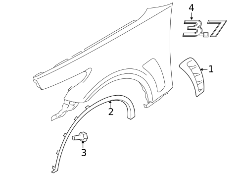 Exterior Trim - Fender for 2010 INFINITI FX50 #0