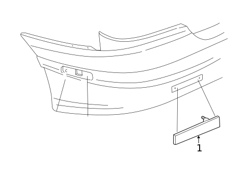Rear Reflector for 1998 Pontiac Sunfire #0