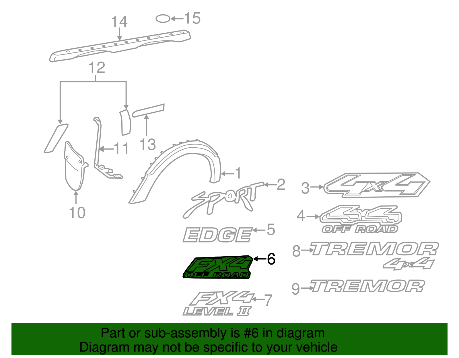 2005-2009 Ford Ranger OEM NEW Ford 05-11 Ranger Styleside Off Road ...