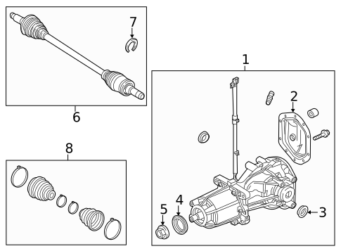 Axle & Differential for 2011 Ford Fusion #0