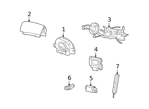 Air Bag Components for 2010 Ford Crown Victoria #0