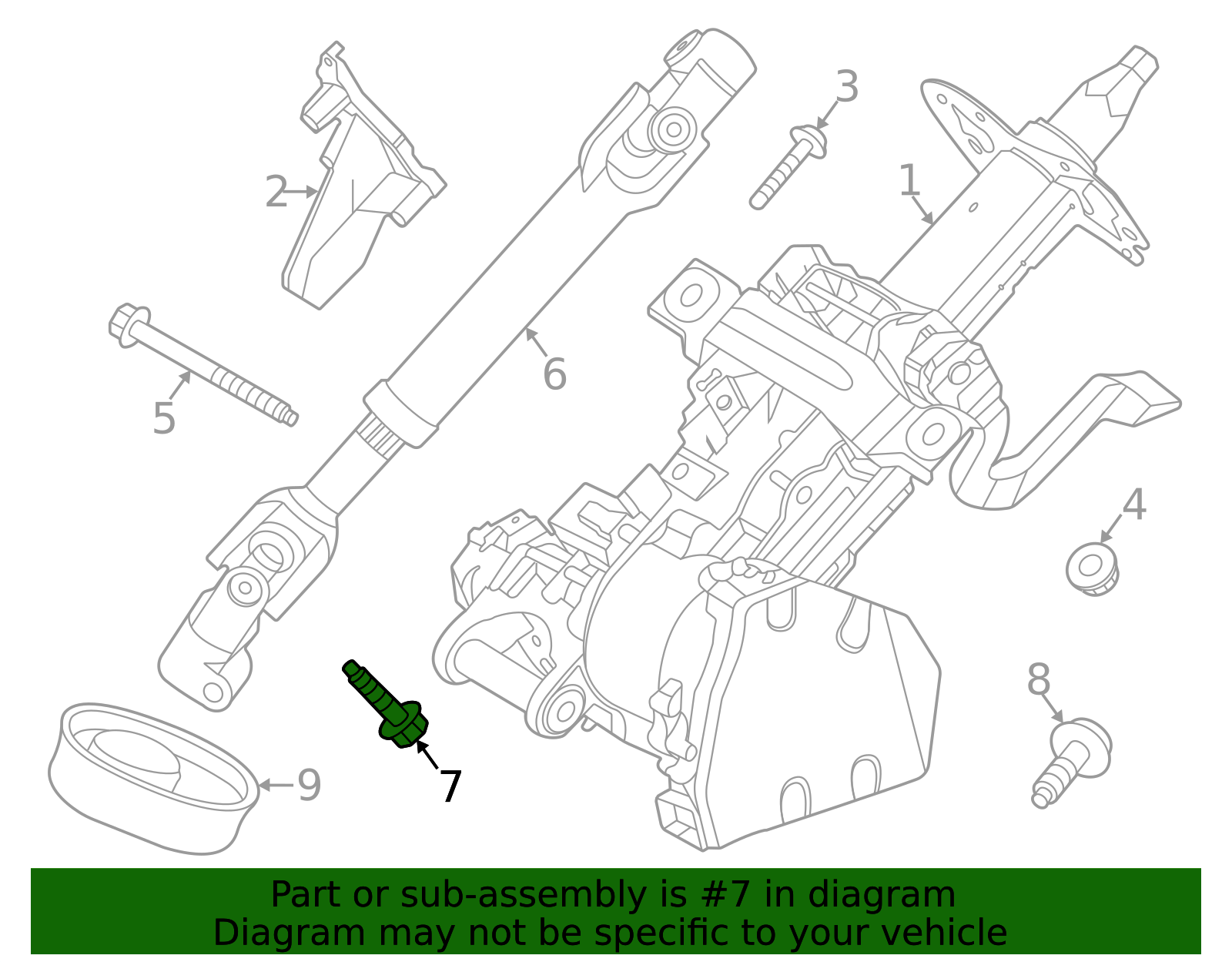 s. 2020-2025 Ford Lower Shaft Upper Bolt w718843s439