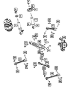 68426978AC - Rear Suspension: Suspension Shock Absorber, Right Rear for Jeep: Wagoneer Image