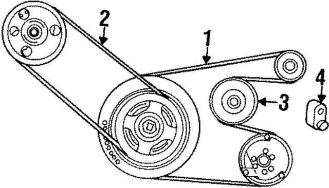 4668324AC - : Drive Belt for Mopar Image