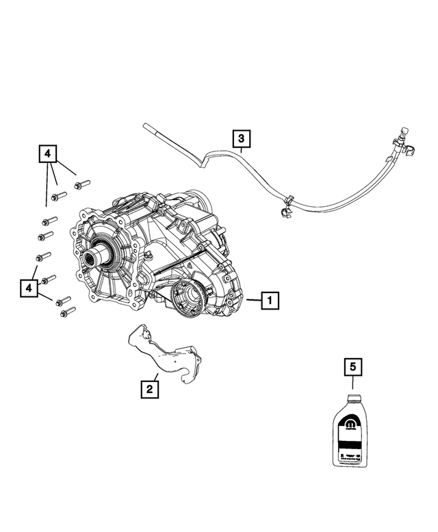 52108697AB - Quadra Trac Active On Demand 4 DHB: Heat Shield for Mopar Image