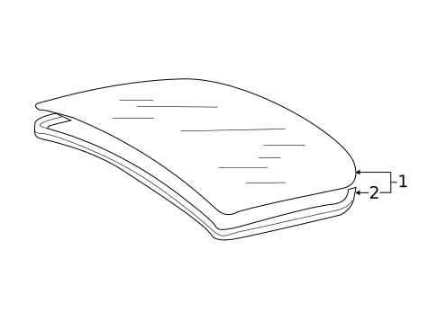 Glass - Lift Gate for 2012 Audi TT RS Quattro #0