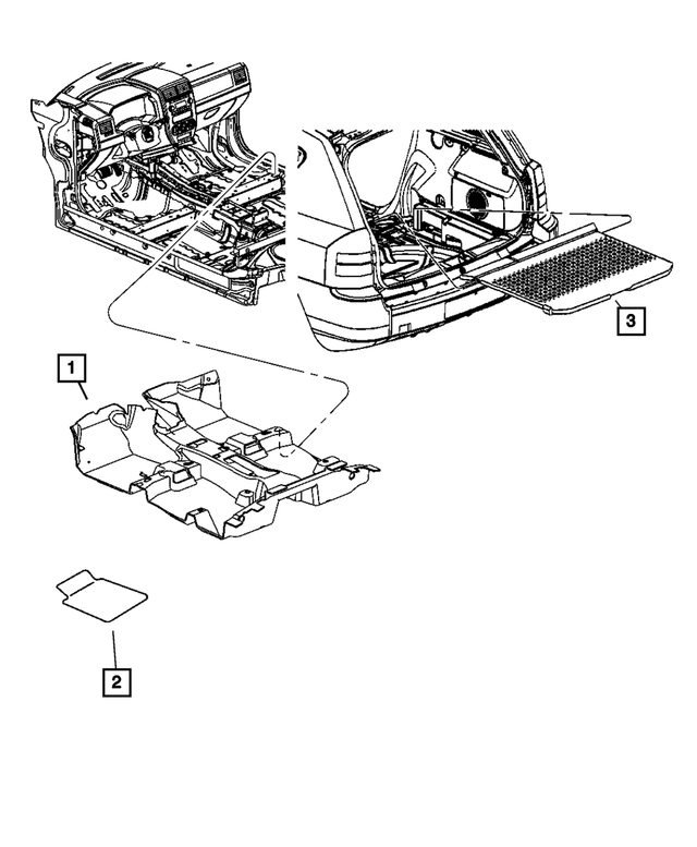 1TB341DKAB - Interior Trim: Floor Mat Kit for Mopar Image