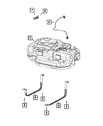 68455206AA - Fuel and Accelerator Pedal: Fuel Tank Strap for Mopar Image