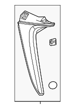 760880E050 - : 2024 Lexus - Side Spoiler for Lexus: TX350, TX500h, TX550h+ Image