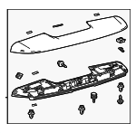 760850E933 - : Rear Spoiler for Lexus Image