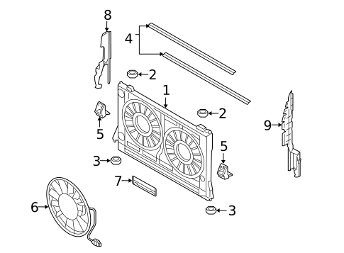 Cooling Fan for 2007 Audi A8 Quattro #0
