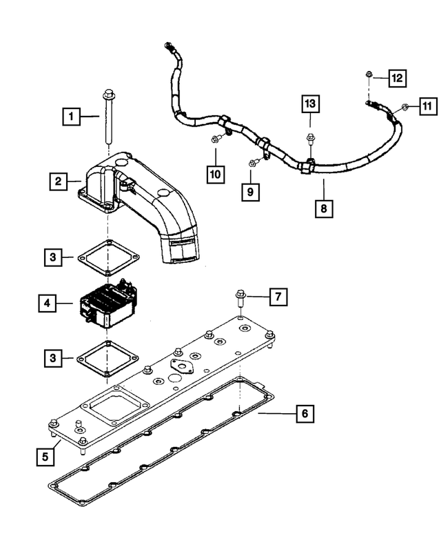 5175549AA - Engine 5.9L Six Cylinder (Diesel): Air Intake Heater Wiring for Mopar Image