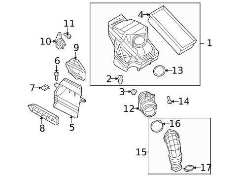 Air Intake for 2017 Audi A5 Quattro #1