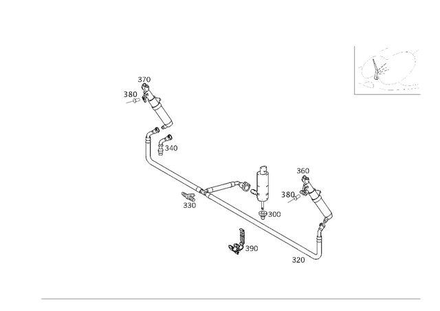2038601492 - : Hose for Mercedes-Benz Image