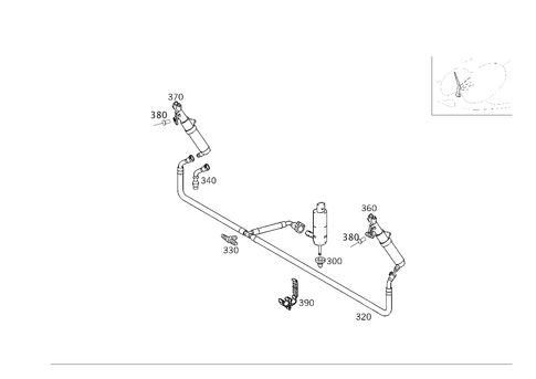 Pane Washer, Headlamp Wiper/Washer for 2005 Mercedes-Benz C240 #0