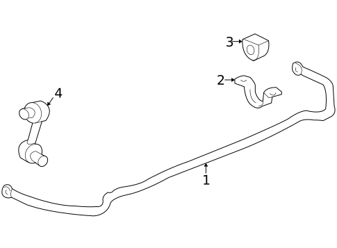 Stabilizer Bar & Components for 2009 Cadillac STS #0