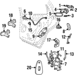 F7OZ5422404AA - Body: Handle, Outside for Lincoln: Continental Image