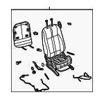 87600ZX12B - Body: Seat Back Assembly for Nissan: Altima Image