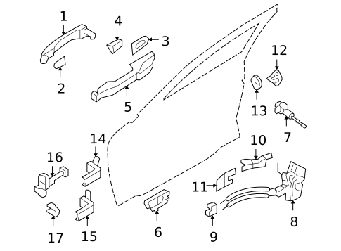 Lock & Hardware for 2009 Hyundai Genesis #0