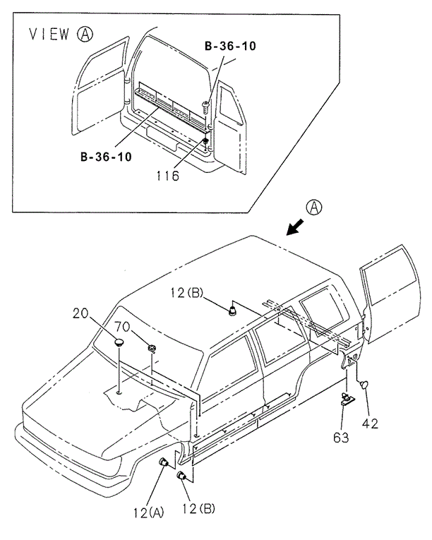 Floor Panel Grommets for 1999 Acura SLX #0