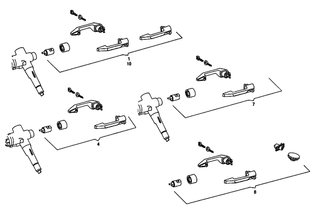 1158932503 - : Outfit (Lock, Key, Handle) for Mercedes-Benz Image