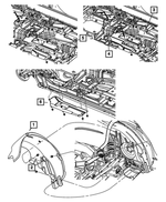 4389851AE - Body Sheet Metal Except Doors: Wheelhouse Shield, Left for Mopar Image