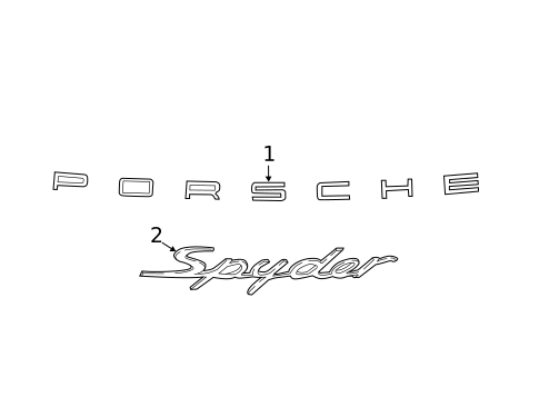 Exterior Trim - Engine Lid for 2016 Porsche Boxster #0