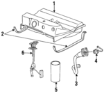 4495043 - Fuel System: Fuel Tank for Chrysler: Imperial, LeBaron, New Yorker | Dodge: Dynasty, Spirit Image
