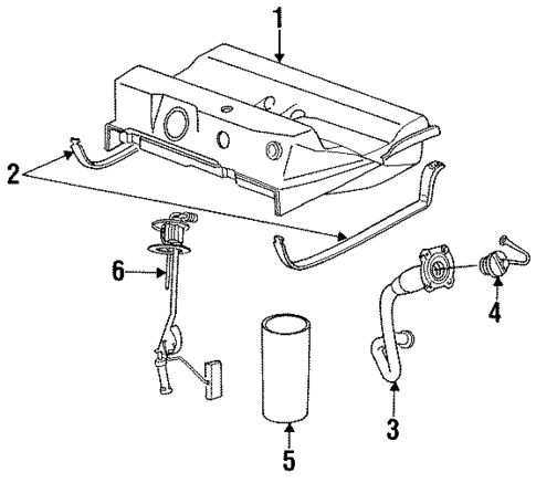 Fuel System Components for 1993 Chrysler New Yorker #0
