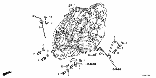 AT ATF Pipe - Oil Level Gauge (1) for 2015 Honda Accord #0