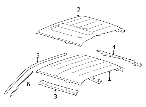Roof & Components for 2007 Lincoln Mark LT #0