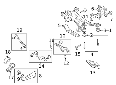 Rear Suspension for 2006 Audi A3 Quattro #1