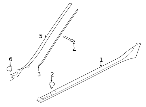 Exterior Trim - Pillars for 2017 Jaguar F-Pace #0