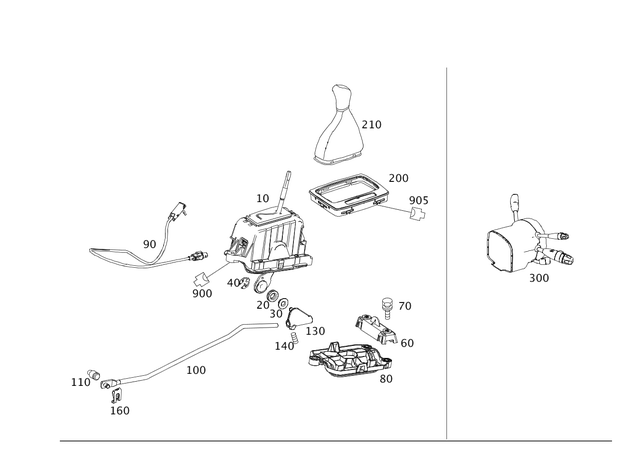 2042678224 - Automatic MB Transmission: Center Gearshift for Mercedes-Benz: E250, E350, E550, E63 AMG Image image