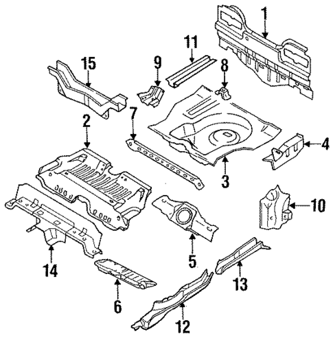 Rear Body Panel for 1991 Nissan NX #0