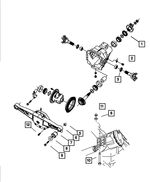 Differential and Housing for 2002 Dodge Viper #0