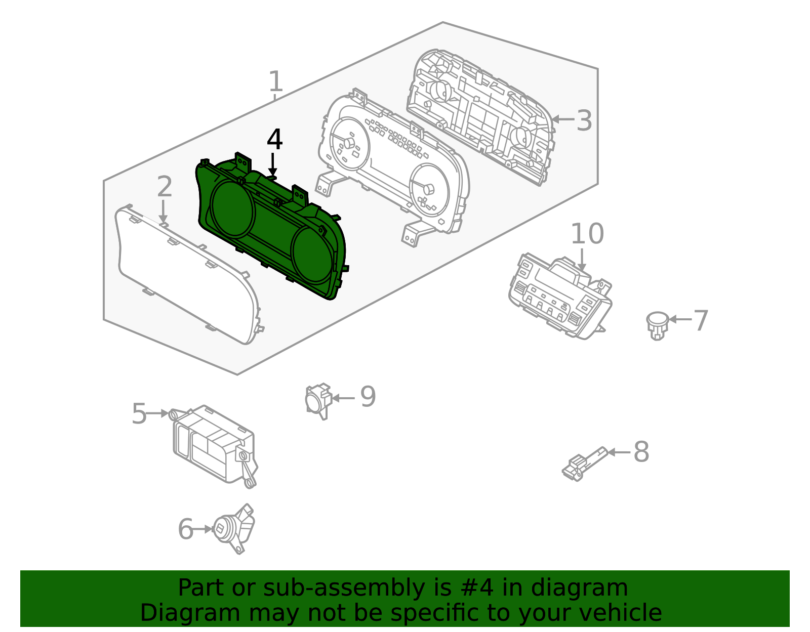 94370-P2000 - Cluster Cover 2021-2024 Kia Sorento | Kia.Parts Store
