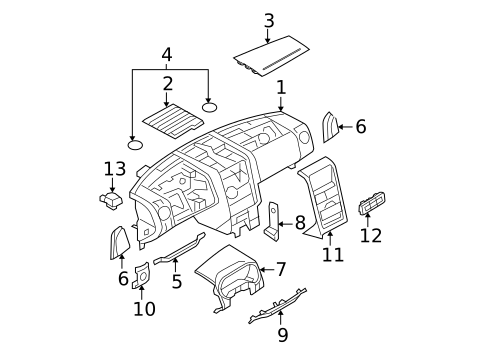 Instrument Panel for 2006 Ford Explorer #0