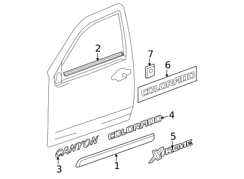 Decals & Emblems for 2005 Chevrolet Colorado #0
