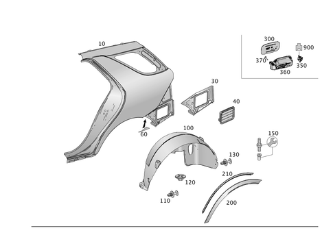 Rear Fender for 2015 Mercedes-Benz ML400 #0