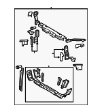 5321007041 - : 2011-2012 Toyota Avalon - Radiator Support for Toyota: Avalon Image
